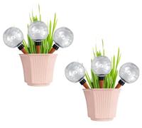 Lot de 6 globes d'arrosage automatique pour plantes, système d'arrosage automatique, dispositif d'arrosage des plantes avec pointes en terre cuite, arroseur automatique de vacances pour l'intérieur