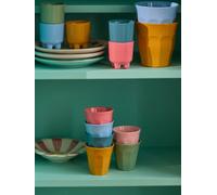 Lot de 6 gobelets à expresso en mélamine ALL YOU NEED IS LOVE AND... COLORS rice, 80 ml multicolore TU