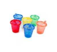 Lot de 6 gobelets avec bec dur 9mois + -
