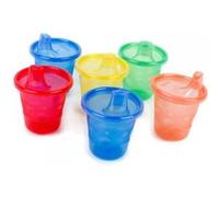 Nuby - Id91121 - Lots De 6 Gobelets Avec Bec Dur - 180 Ml - Multicolore