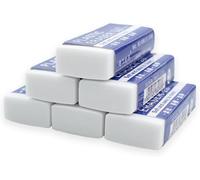 Lot De 6 Gomme Blanche,Gomme Enfant,Dust-Free Gomme Crayon,Fourniture Scolaire,Papeterie,Pour Étudiants Dessin Écriture Croquis