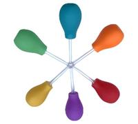 Lot de 6 grandes pipettes colorées avec pipettes liquides, grande pipette, jouets sensoriels, accessoires pour enfants de 3 ans, pailles de grand diamètre