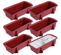 Lot de 6 grands bacs à glaçons pour bain de glace, réutilisables, libération facile, en silicone, pour congélateur