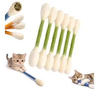 Lot de 6 grands cotons-tiges géants pour chat avec herbe à chat, bâtons à mâcher pour l'ennui des chats d'intérieur, bâtons interactifs en feutre pour chaton, exercice d'ennui, jouet à mordre pour les