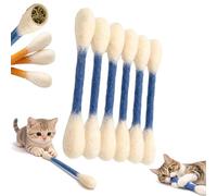 Lot de 6 grands cotons-tiges géants pour chat avec herbe à chat, bâtons à mâcher pour l'ennui des chats d'intérieur, bâtons interactifs en feutre pour chaton, exercice d'ennui, jouet à mordre pour les