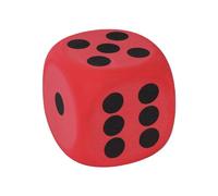 Lot de 6 grands cubes en mousse colorés de 8 cm à construire, pour enseigner les mathématiques, passe-temps, soulager le stress, rouge taille unique