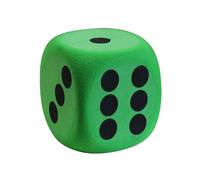 Lot de 6 grands cubes en mousse colorés, de 8 cm, à construire, pour enseigner les mathématiques, passe-temps, soulager le stress, taille unique verte