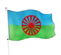 Lot de 6 grands drapeaux gitans roms 152 x 91 cm