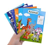 Lot de 6 grands livres de coloriage pour de 4 à 8 ans, livres de coloriage pour vacances, jouets de coloriage de dessin animé, pour voiture, fille, interaction parent-enfant