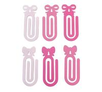 Lot de 6 grands marque-pages en acrylique multi-usages pour cahiers, planificateurs, romans, fournitures de bureau, marque-pages réutilisables