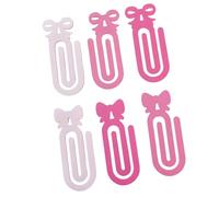 Lot de 6 grands trombones en acrylique multi-usages pour cahiers, planificateurs, romans, fournitures de bureau, à clipser sur des dossiers en acrylique