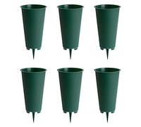 Lot de 6 grands vases ronds de cimetière
