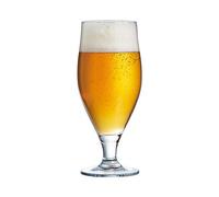 Lot de 6 Grands verres cervoise à bière à pied, 320 ml, verres à bière artisanale 32 cl, verres américains