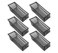 Lot de 6 grilles d'aération de sol en acier au carbone 10 x 25,4 cm - Piège à débris pour poussières, cheveux, sols et poussières