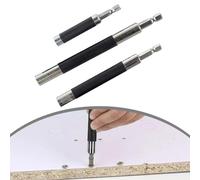 Lot de 6 guides de vis réglables avec manchon auto-rétractable - Adaptateurs de barre d'extension 80 mm/120 mm/140 mm pour perceuses électriques à tige hexagonale de 6,35 mm et Im (120 mm)