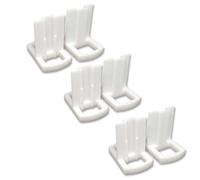 Lot de 6 guides hauts en T Omega pour porte coulissante de placard