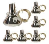 Lot de 6 guirlandes lumineuses pour bouteille de vin avec bouchon en liège - Décorations de mariage étanches pour table de fête en plein air, Noël, jardin, allée