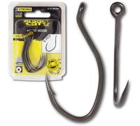 Lot de 6 hameçons Black Cat Mega Hook DG Gris 10/0