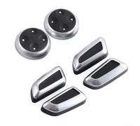 Lot de 6 housses de bouton de bouton de siège de voiture réglables compatibles avec A3, A4, A4L, B8, A5, A6, Q3, Q5, Q5L, pièces de rechange avec performance stable