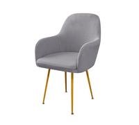 Lot de 6 housses de chaise de salle à manger imperméables - Gris clair - Extensibles - Idéal pour la maison et les événements - Design élégant pour décoration de salle à manger