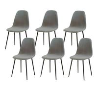 Lot de 6 housses de chaise extensibles modernes du milieu du siècle - Élégantes housses de chaise pour salle à manger, cuisine et bureau - Protection élégante et durable pour chaises de salle à manger