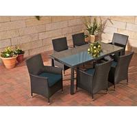 Lot de 6 Housses de coussins ensemble de meubles Avignon / Florence , Anthracite