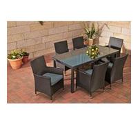 Lot de 6 Housses de coussins ensemble de meubles Avignon / Florence , Gris fonte Gris G