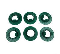 Lot de 6 housses de protection en plastique pour tête d'arroseur vertes pour éviter les dommages causés par la tondeuse à gazon. Ajustement sécurisé avec bords dentelés pour l'irrigation de la maison