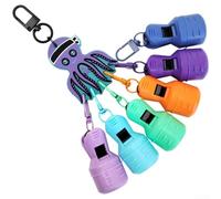 Lot de 6 housses de protection pour crochets EGI Webfoot Octopus compatibles avec parapluie Seiche avec ouverture légère pour clé et design perforé pour un entretien facile (violet/bleu)