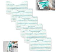 Lot de 6 housses de rechange Bath Cleaner pour Leifheit Bath Cleaner Micro Duo - 20 x 12,5 cm - Pour accessoires de rechange Leifheit - Idéal pour robinetterie