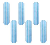 Lot de 6 housses de rechange pour balai plat Vileda H2PrO et O-Cedar H2PrO - En microfibre - Lavables et réutilisables