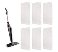 Lot de 6 housses de rechange pour nettoyeur vapeur Vileda Steam XXL/PLUS XXL, housses de rechange réutilisables pour nettoyeur vapeur Vileda Steam Plus XXL, housses de rechange lavables (blanc)
