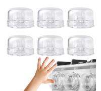 Lot de 6 housses de sécurité pour boutons de cuisinière à gaz - Ajustement universel - Pour la sécurité des enfants