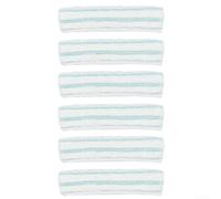 Lot de 6 housses en microfibre pour lave-vitres - Lavable à 40 °C | Compatible avec Leifheit M, longueur : 27,5 cm, microfibre pour une forte absorption, lavable à 40 °C, couleur turquoise