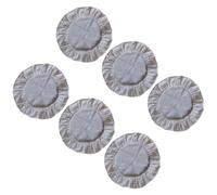 Lot de 6 housses extensibles en coton bio pour bols alimentaires non blanchis réutilisables pour petits et grands bols