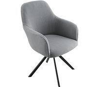 Lot de 6 housses extensibles pour chaises de salle à manger avec accoudoirs - Protection moderne incurvée pour chaises de cuisine, bureau et salon - Relooking