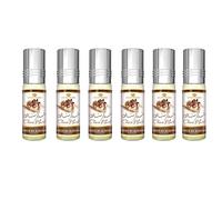 Lot de 6 Huiles de Parfum CHOCO MUSK Al Rehab 6 ml Notes Chocolat Vanille Épicé Sucré - Musc Huile Parfumée Sans Alcool