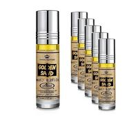 Al-Rehab Crown Perfumes Lot de 6 flacons d'huile parfumée Sable doré 6 ml