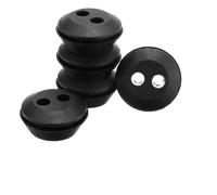 Lot de 6 œillets en caoutchouc pour débroussailleuse et débroussailleuse - Œillet de joint de réservoir de carburant à 2 trous - Compatible avec les équipements d'alimentation d'extérieur - Diamètre