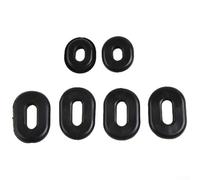 Lot de 6 œillets latéraux en caoutchouc pour Honda CB CL SL XL100 XL125 CB200 500 550 750 modèles 1971-1978 - Kit de 6 pièces avec 2 types d'œillets, noir