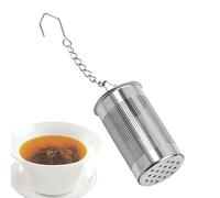 Lot de 6 infuseurs à thé en acier inoxydable - Passoire à thé pour thé en vrac, passoire à thé réutilisable avec crochet de chaîne pour thé aux fruits, épices, tapots, thé aux fleurs, 2,3 x 4 cm
