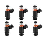 Lot de 6 injecteurs de Carburant 021906031D compatibles avec VW Golf et Jetta 1999-2002 Euro Van 97 99-00 2.8L Accessoires Auto Buses