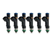 Lot de 6 injecteurs de carburant pour Chrysler Grand Voyager Dodge Caravan Jeep Wrangler 3.8 2007 2008 0280158119 04861667AA Accessoires Injecteur de carburant diesel