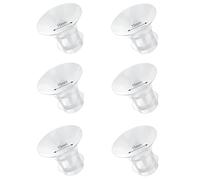 Lot de 6 inserts de bride 15 mm compatibles avec les tire-lait portables Momcozy/Medela/Eufy/Spectra/Medela/TSRETE/Lansinoh, pour la plupart des pompes à bouclier/bride de 24 mm, réduisent le tunnel