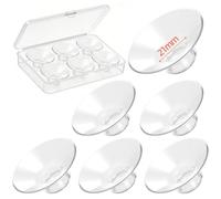 Lot de 6 inserts de bride (21 mm), compatibles avec la plupart des brides de tire-lait de 24 mm. Kit d'inserts en silicone souple pour Momcozy M5/M6/M9/S12 Pro/V1 Pro, Spectra, Medela, Elvie