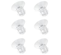Lot de 6 inserts de bride de 19 mm compatibles avec les tire-lait portables Momcozy/Medela/Eufy/Spectra/Medela/TSRETE/Lansinoh, pour la plupart des pompes à bouclier/bride de 24 mm, réduisent le