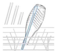 Lot de 6 inserts de lave-vaisselle pour bouteilles SodaStream, porte-bouteilles universels avec capuchon en silicone allongé pour verres à blé, verres à champagne, verres à bière. 3 longueurs (24,2 cm