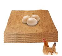 Lot de 6 inserts de nichoir pour poules : WANDGU 30 x 30 cm Tapis de nidification réutilisables, tapis de nidification, tapis de nidification, litière pour poulailler, accessoires de protection pour