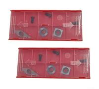 Lot de 6 inserts indexables en carbure pour tour à bois avec angle de 30/35 degrés, formes carrées, rondes et longues pour kits de travail du bois
