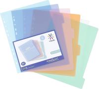 Lot De 6 Intercalaires En Plastique - Maxi Format (24,5x30,5cm) - Pour Classeur A4 Maxi Format Ou Classeur À Levier